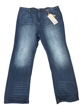 Men's Relaxed Fit Blue Jeans - Unbranded